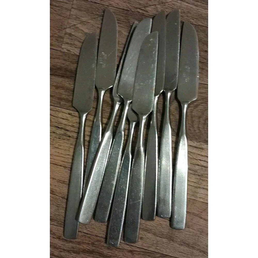 Vintage OXFORD HALL Secretariat Flatware Modern MCM Japan Set For 6 Plus Extras